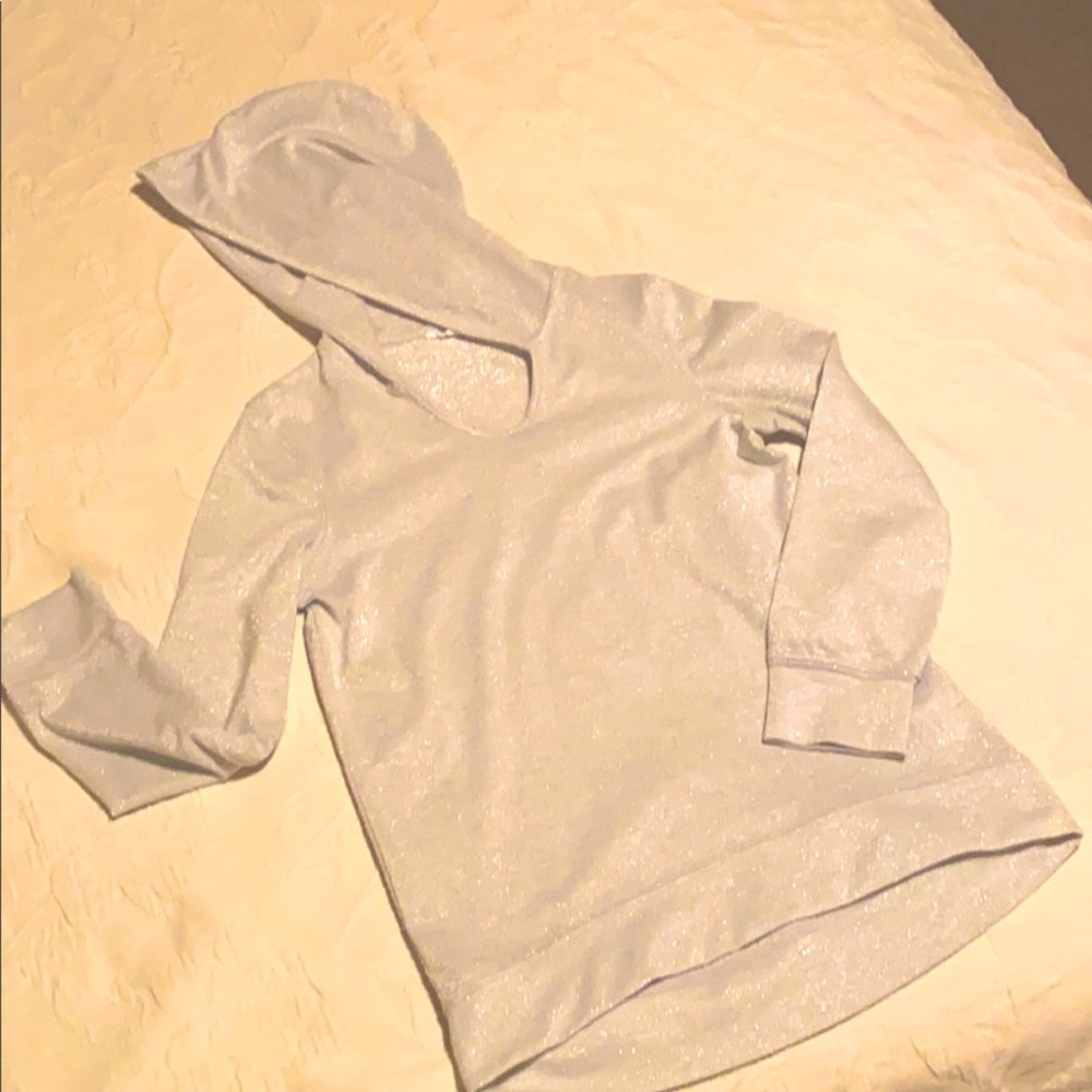Girls Lightweight Glitter Hoodie
